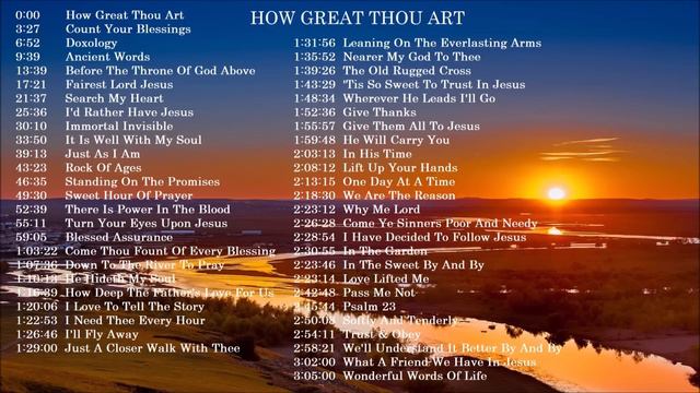 50 Popular Hymns - How Great Thou Art - Gospel Instrumental Music By Lifebreakhtrough