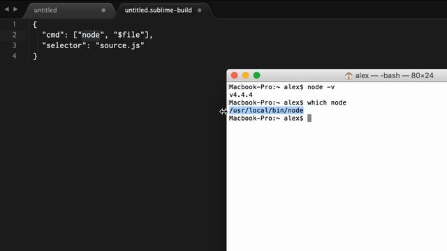 Sublime Text3 - JS build system setup for Node JS смотреть онлайн
