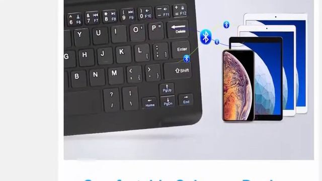 Беспроводная Bluetooth-клавиатура для iPad, телефона, планшета, Android, ios, Windows смотреть онлайн