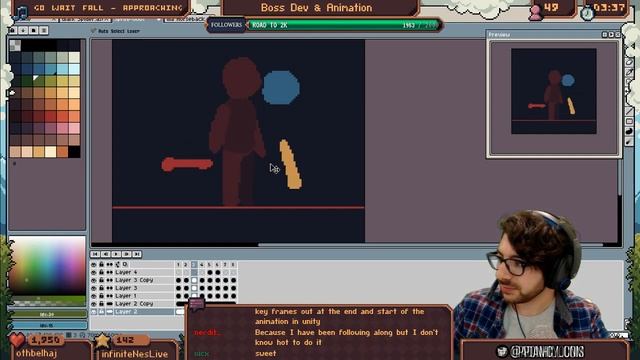 Pixel Art Run Animation Tutorial - Rough Pass [ Stream Highlight ] смотреть онлайн