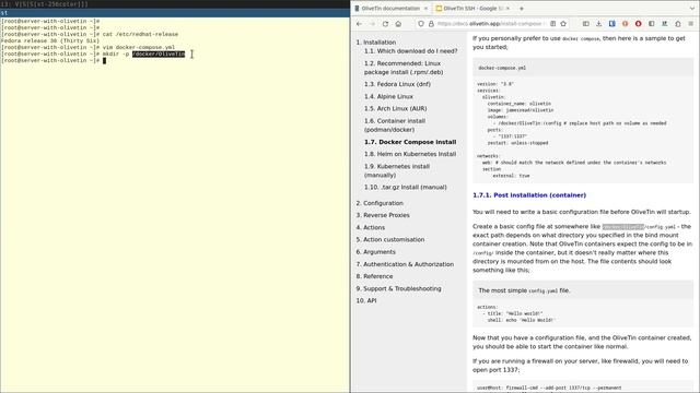 Install OliveTin with docker compose смотреть онлайн