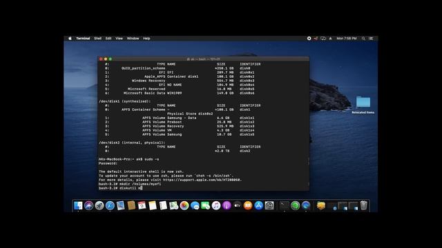 Mounting EFI Partition in MacOS Catalina смотреть онлайн