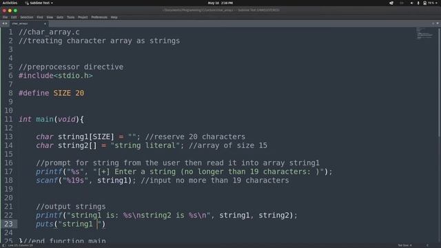#35 - Treating Character Array as a String смотреть онлайн