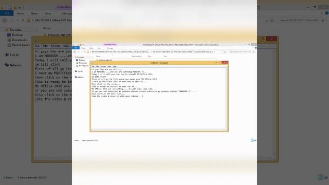How to install MS Office 2016.| How to run MS Office 2016. смотреть онлайн