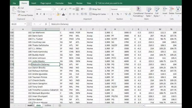 Using Vlookup for Daily Fantasy Sports смотреть онлайн