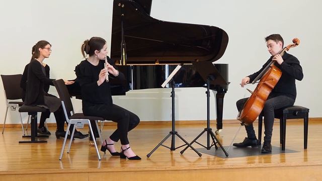 Louise Farrenc Trio in e-minor for flute, violoncello and piano op. 45, 1. movement - Enandev Trio смотреть онлайн