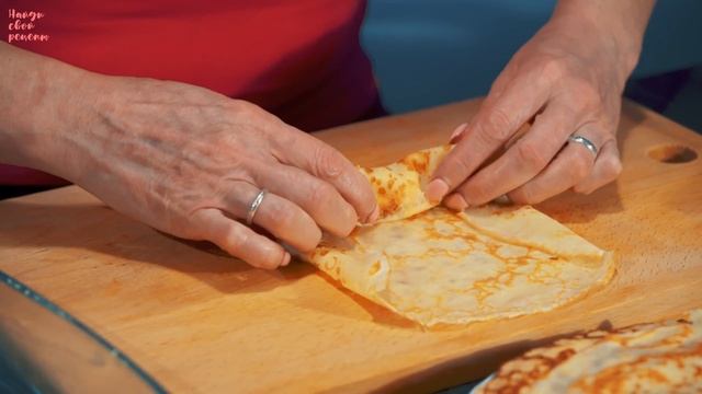 Блинный торт с кремом Простой рецепт десерта к чаю на масленицу! смотреть онлайн