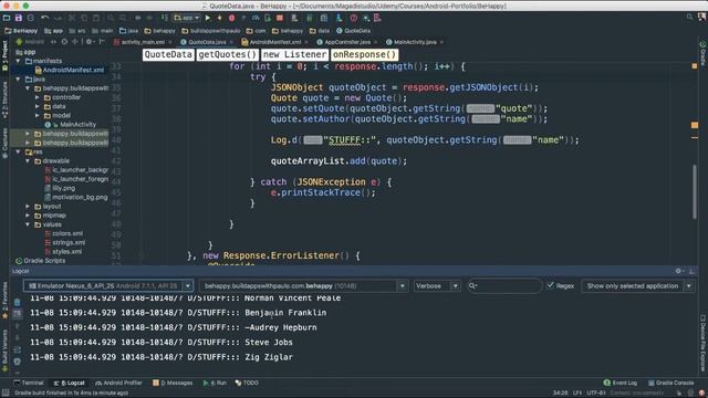 Android Developer's Portfolio - Build a Motivational App - Part 3 смотреть онлайн