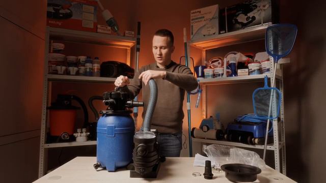 БЮДЖЕТНЫЙ ПЕСОЧНЫЙ ФИЛЬТР-НАСОС 8м3/час для бассейна С ТАЙМЕРОМ. Vommy VM-5/5Т. ОБЗОР + СБОРКА!