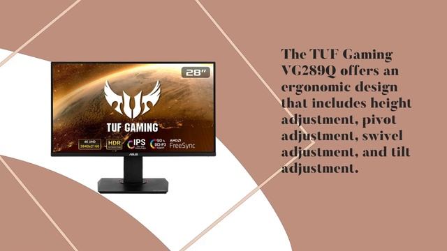 ASUS TUF Gaming VG289Q 28” 4K Monitor: Visual Excellence in Gaming смотреть онлайн