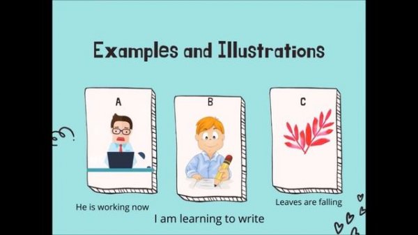 Present Continuous для детей