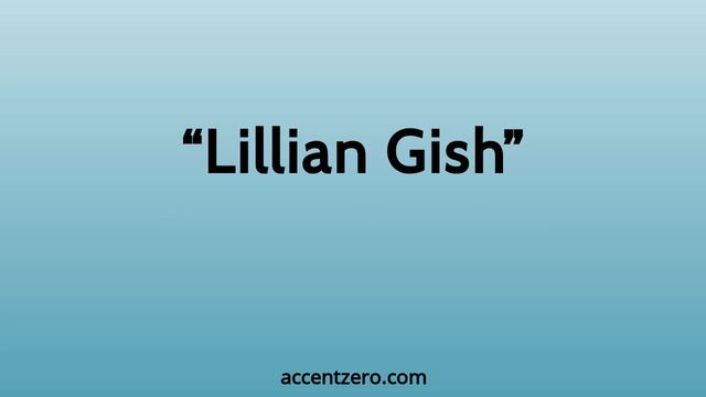 Pronounce "Lillian Gish" - South Korean accent vs. native U.S. смотреть онлайн
