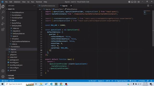 React Query Cache Persistance in 7 minutes смотреть онлайн