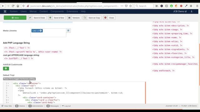8- Recipe Manager Favorites List (Part 2) | Joomla Development Tutorials Using JCB смотреть онлайн