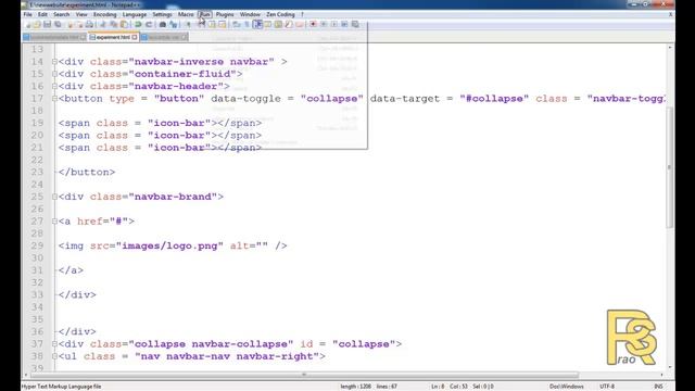 telugu web tutorials bootstrap part12 web page building navigation menu смотреть онлайн