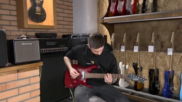 Обзор электрогитары Cort X100 Open Pore Black Cherry | SKIFMUSIC.RU смотреть онлайн