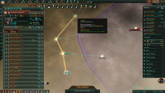 GUERRA Contra o Império Caído - Stellaris Lithoids 2.5 #36 [Série Gameplay Português PT-BR]