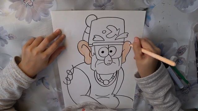Рисуем дядю Стэна Пайнс \ Drawing of uncle Stan Pines смотреть онлайн