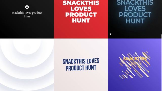 SnackThis – Text Animation Tool смотреть онлайн