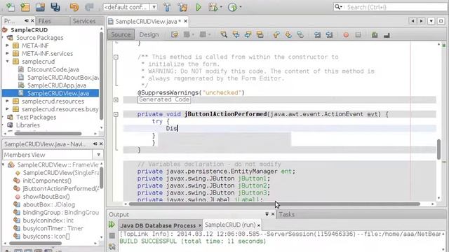 NetBeans Demo : CRUD using SAF смотреть онлайн