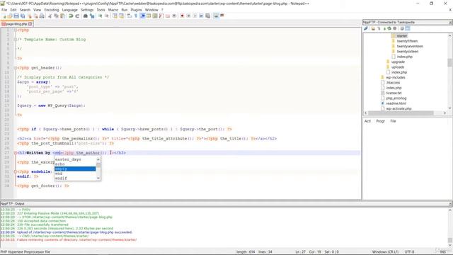 [INTERMEDIATE LEVEL] Lesson 28 : Inserting the template tags [Mini Wordpress development course] смотреть онлайн