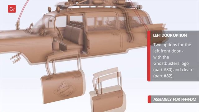 Ecto-1 3D Printing Model | Assembly By Gambody