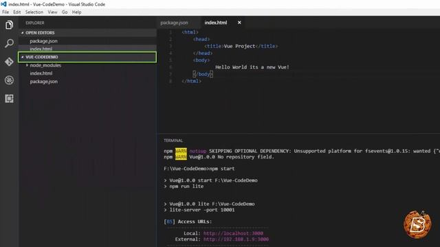 Vue.js 101 : Installing Code Editor For Vue and Installing Vue.js via NPM and CLI смотреть онлайн