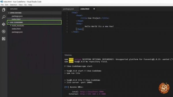 Vue.js 101 : Installing Code Editor For Vue and Installing Vue.js via NPM and CLI