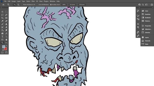 Time lapse Drawing a Zombie NFT смотреть онлайн