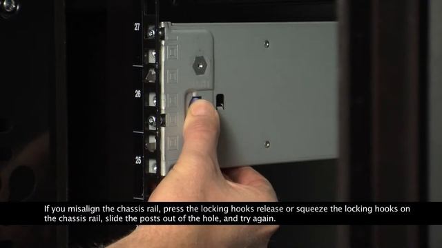 IBM Flex System x8721 Enterprise Chassis installing the rail смотреть онлайн