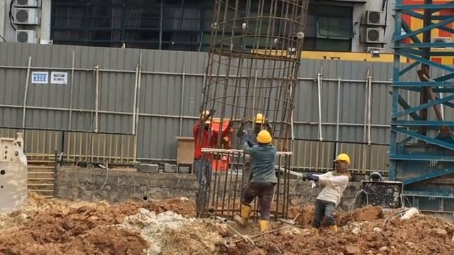 BASEMENT EXCAVATION - BORED PILE смотреть онлайн