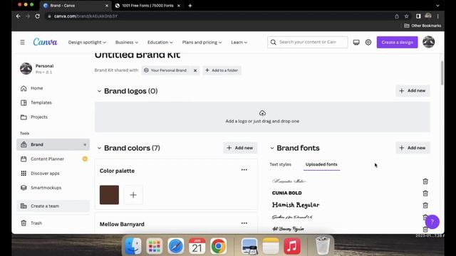 HOW TO UPLOAD FREE FONT IN CANVA. смотреть онлайн
