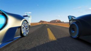 Bugatti Bolide vs Bugatti Vision GT at Monument Valley