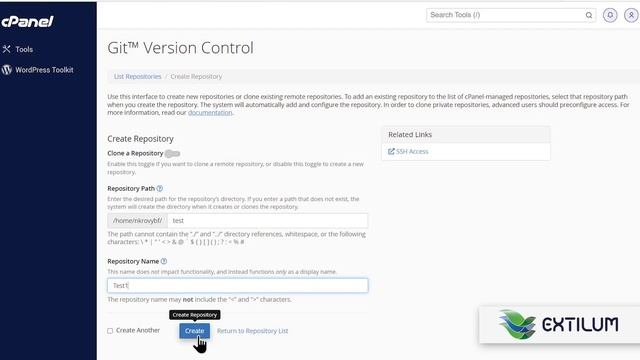 How to Create a Git Repository using cPanel - Extilum Hosting смотреть онлайн