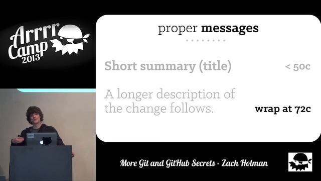 ArrrrCamp 2013 - More Git and GitHub Secrets by Zach Holman смотреть онлайн