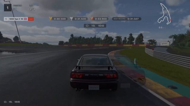 Gran Turismo 7-5th licence A5 GOLD! (Nissan 180SX type X '96) смотреть онлайн