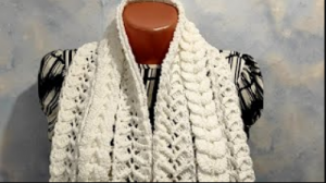 Шарф красивым узором крючком. Подробный М.К. для новичков. (720p).mp4