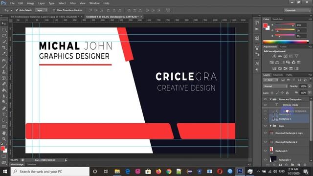 Graphics Design Class 11 | Business Card Design A to Z смотреть онлайн