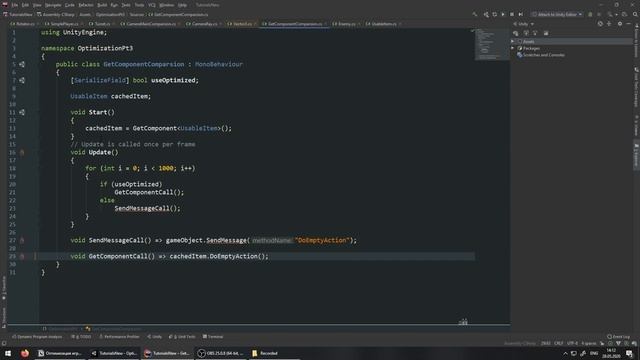 Оптимизация игры на Unity, часть 3 - Код. Profiler смотреть онлайн