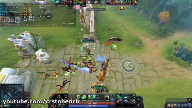 Intel Core I3-10110U \ Intel UHD Graphics \ DotA 2 @720p 90% Res.scale (dual Channel RAM)