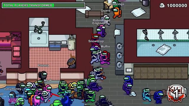 Among Us, but with 1 MILLION SEEKERS - HIDE n SEEK Mode - Gameplay Walkthrough смотреть онлайн