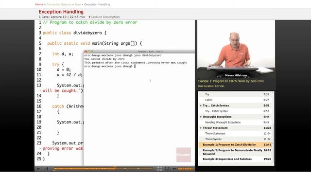 Java: Exception Handling смотреть онлайн