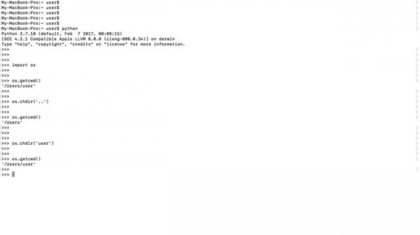 How to know/change current directory in Python shell