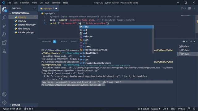 Belajar Python ( komputer SMP) #6 - Fungsi Input() смотреть онлайн