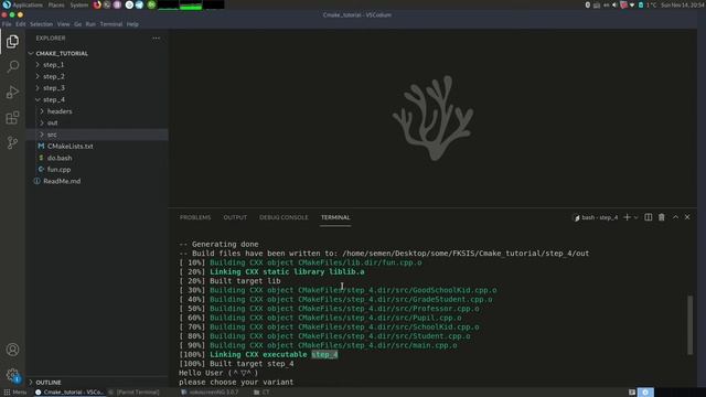 Cmake tutorial смотреть онлайн