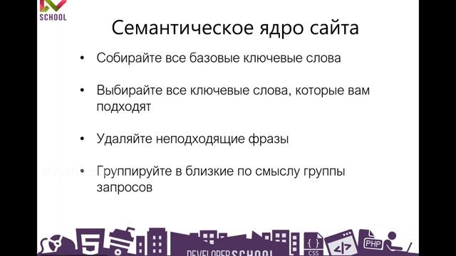 SEO для начинающих. Целевая аудитория и семантическое ядро. Урок 4 - Семантическое ядро сайта смотреть онлайн