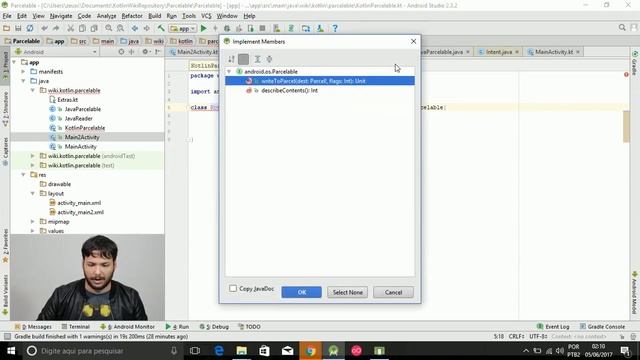 Parcelable em Kotlin - Corrigindo BadParcelableException смотреть онлайн