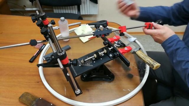 Самодельный нож с ножнами. Заточка ножа на точилке АСТ-3У смотреть онлайн