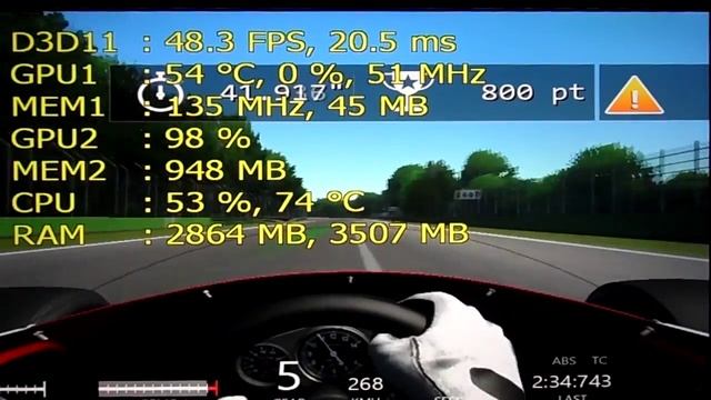 Medion Akoya: I3 2350M - Intel HD Graphics 3000 | Gaming Test #7: Assetto Corsa