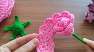 3D роза ?крючком? Идеи вязания ?